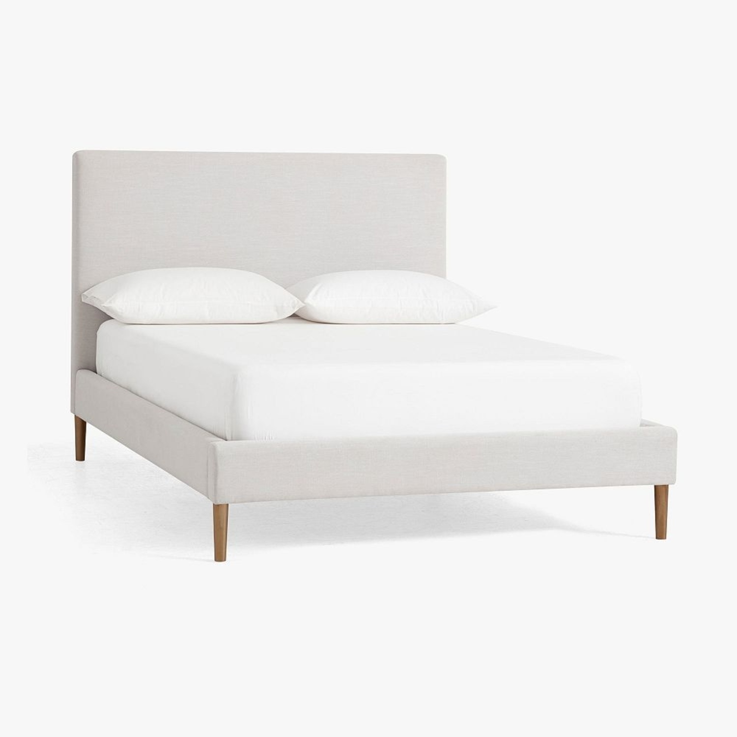 Pottery Barn Teen Ellery White Linen Queen Bed - image-6