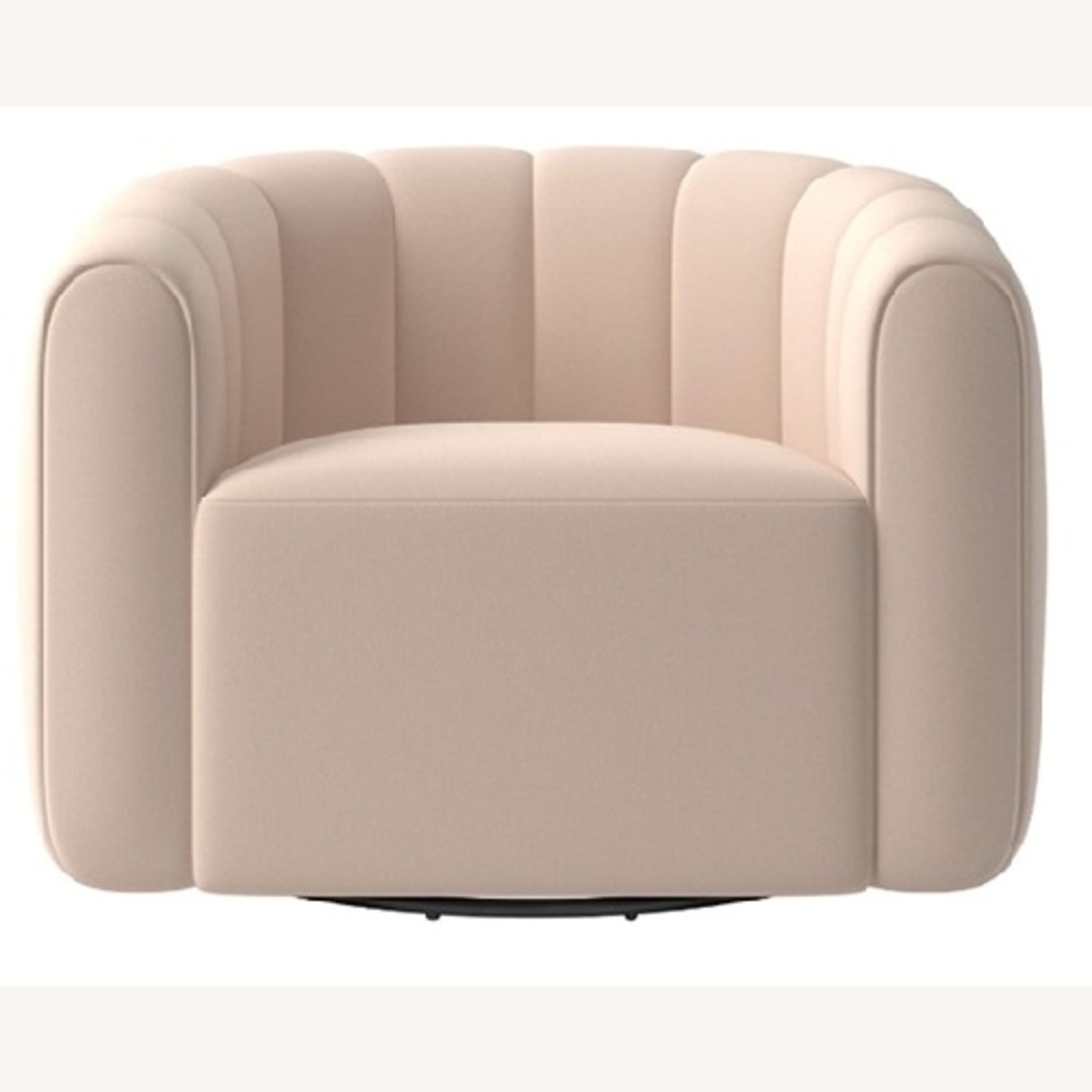 CB2 Pink Velvet Accent Chair - image-4
