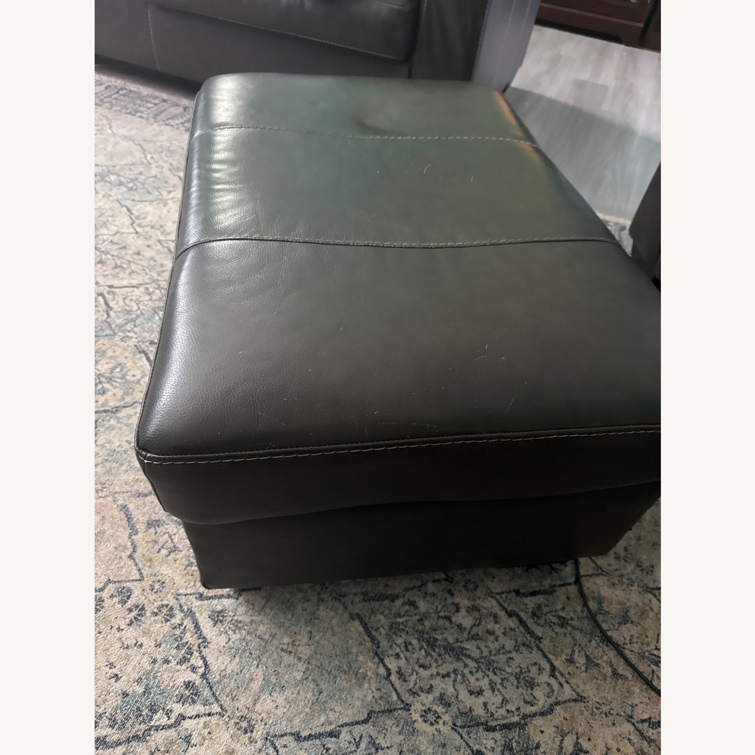 Ashley Furniture Dark Gray Ottoman - image-3