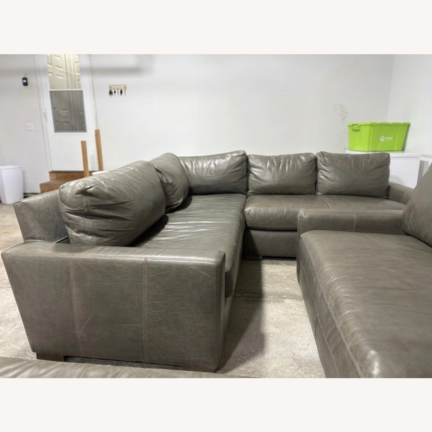 Restoration Hardware Maxwell Leather Sectional - image-7