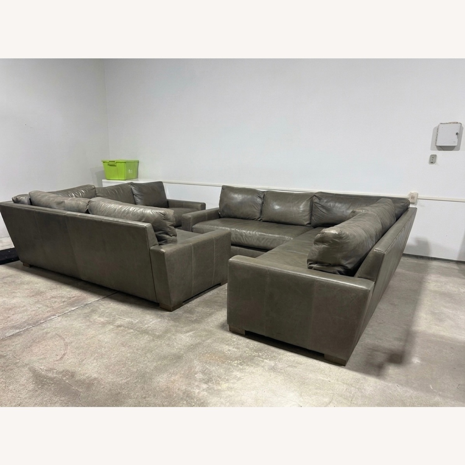 Restoration Hardware Maxwell Leather Sectional - image-6