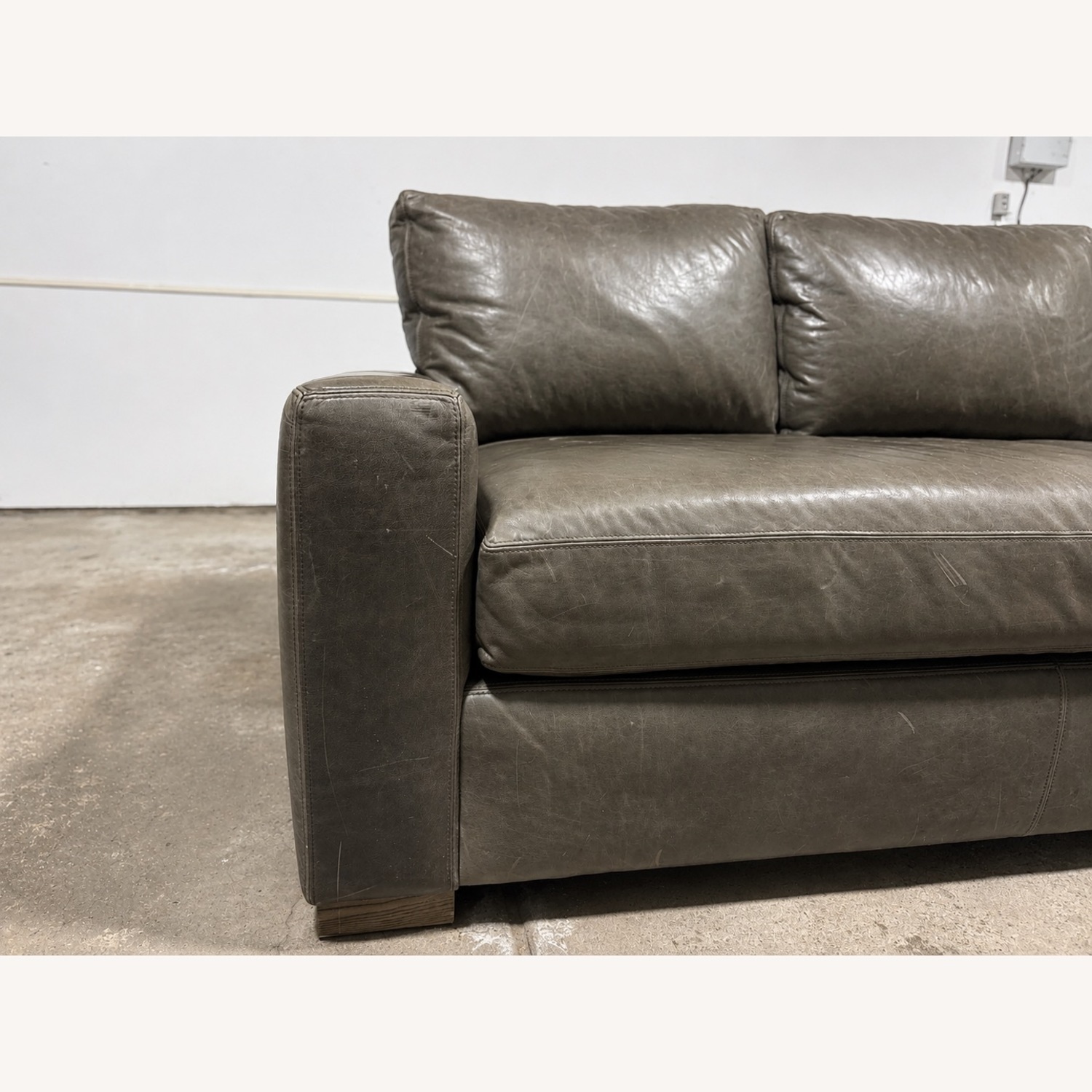 Restoration Hardware Maxwell Leather Sectional - image-3