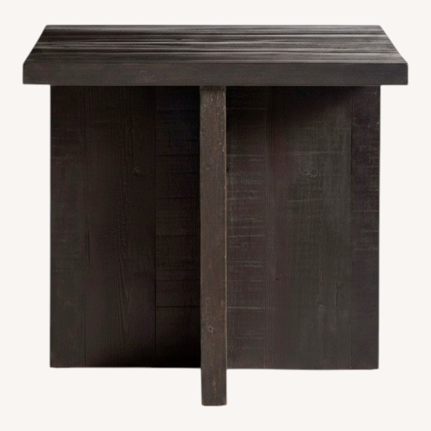 Pottery Barn Rocklin Black Wood Side Table - image-0
