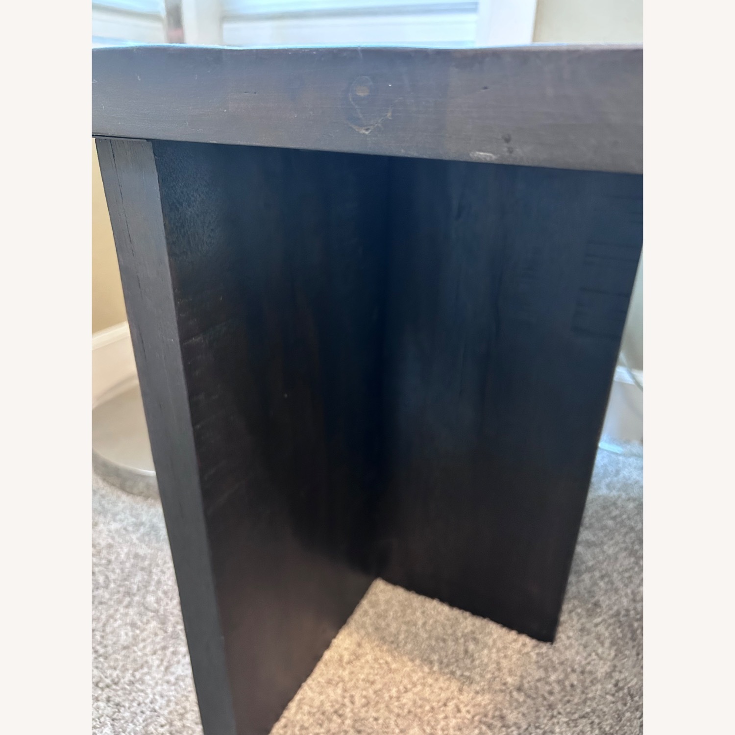 Pottery Barn Rocklin Black Wood Side Table - image-2