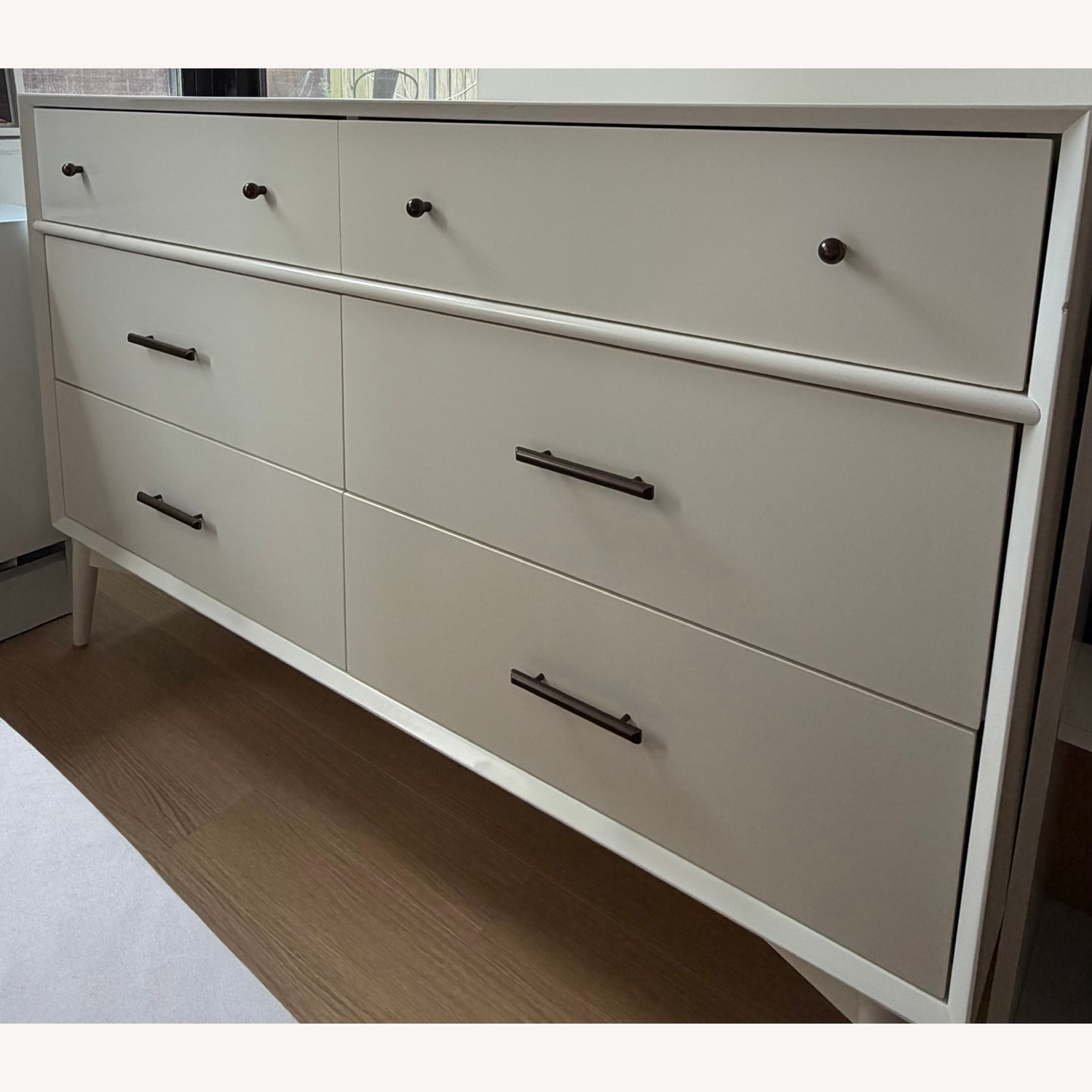 West Elm Mid-Century White 6-Drawer Dresser - image-2