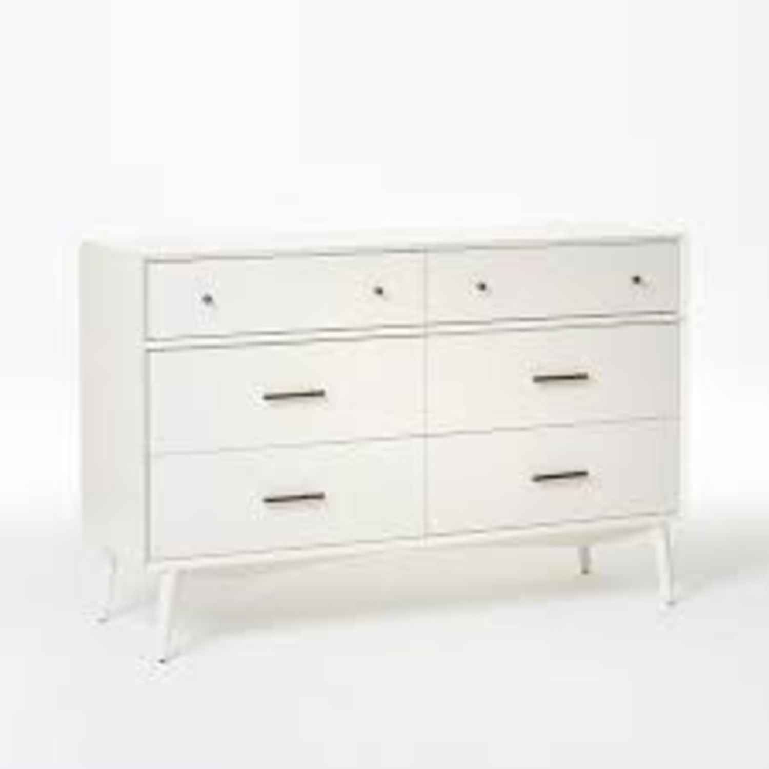 West Elm Mid-Century White 6-Drawer Dresser - image-4