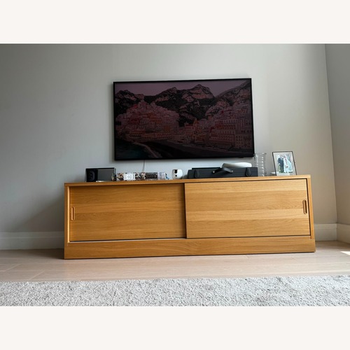 Used IKEA Light Brown Wood Media Storage for sale on AptDeco
