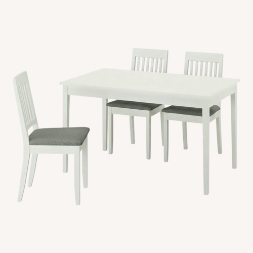 Used IKEA White Table & Chairs for sale on AptDeco