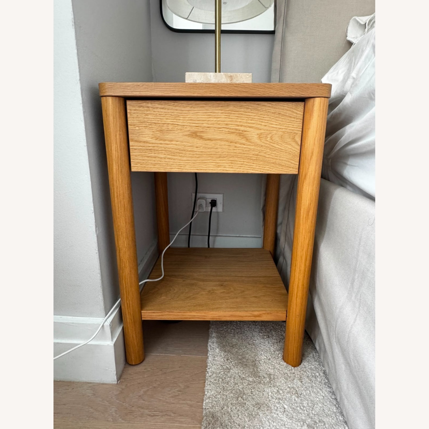 IKEA Light Brown Wood Nightstands - image-3