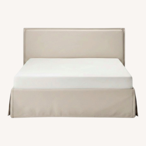 Used IKEA Natural Wood Queen Bed for sale on AptDeco
