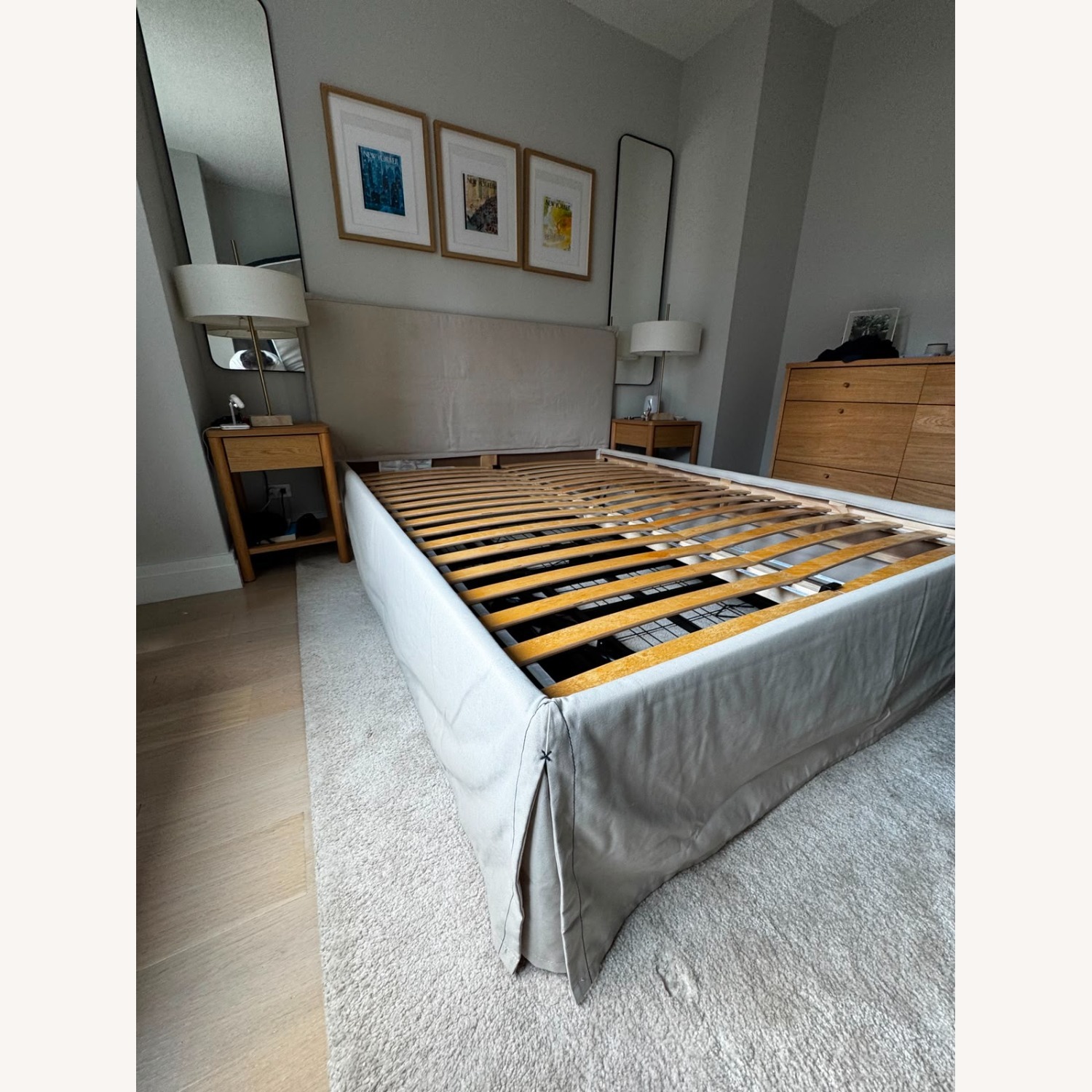 IKEA Natural Wood Queen Bed - image-3