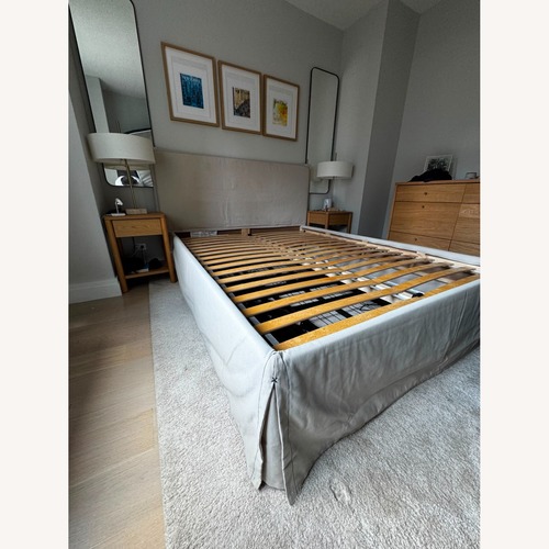 Used IKEA Natural Wood Queen Bed for sale on AptDeco