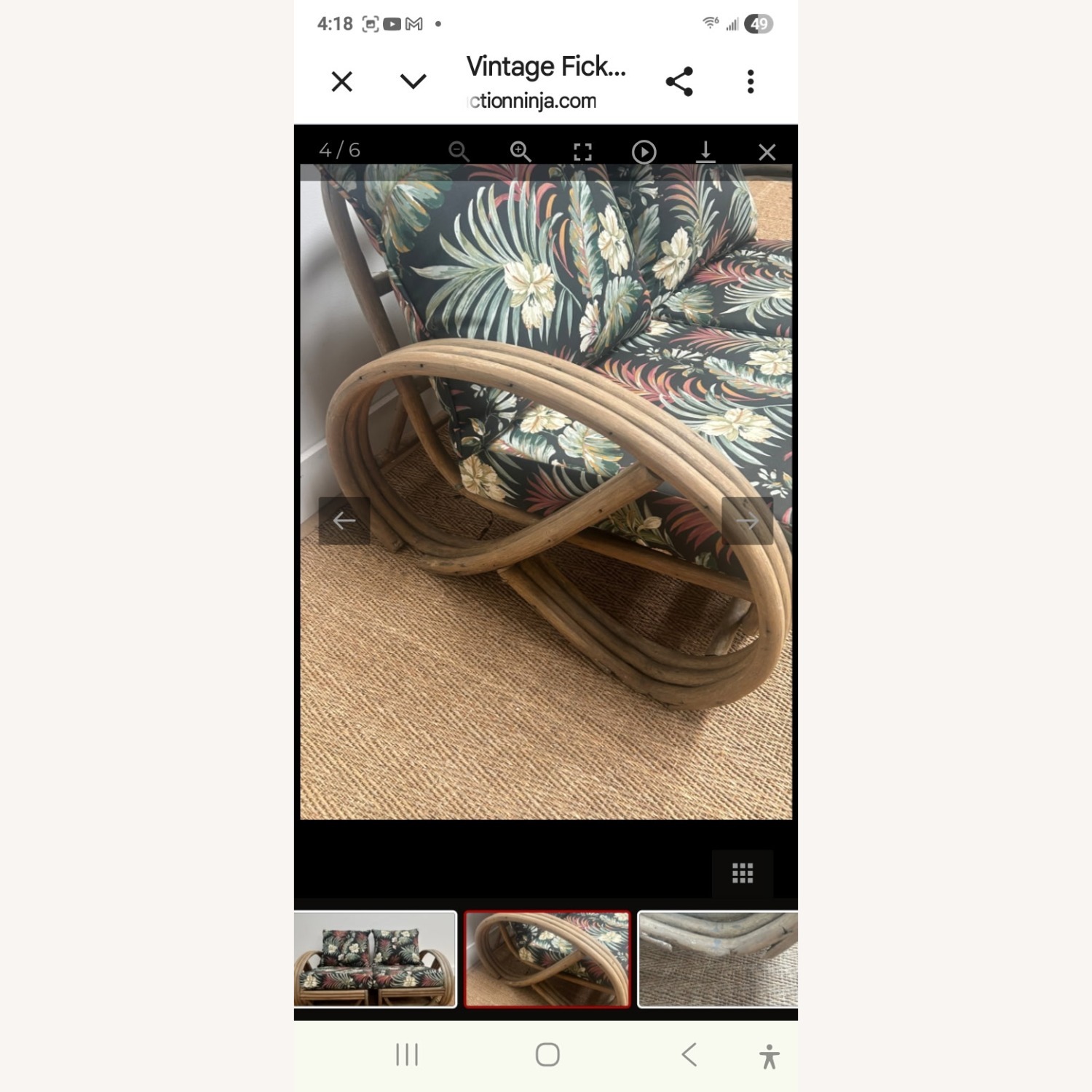 Vintage Rattan Loves Eating with Cushions - image-3