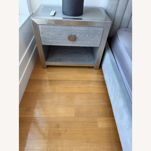Used Interlude Home Light Gray Wood Side Tables for sale on AptDeco