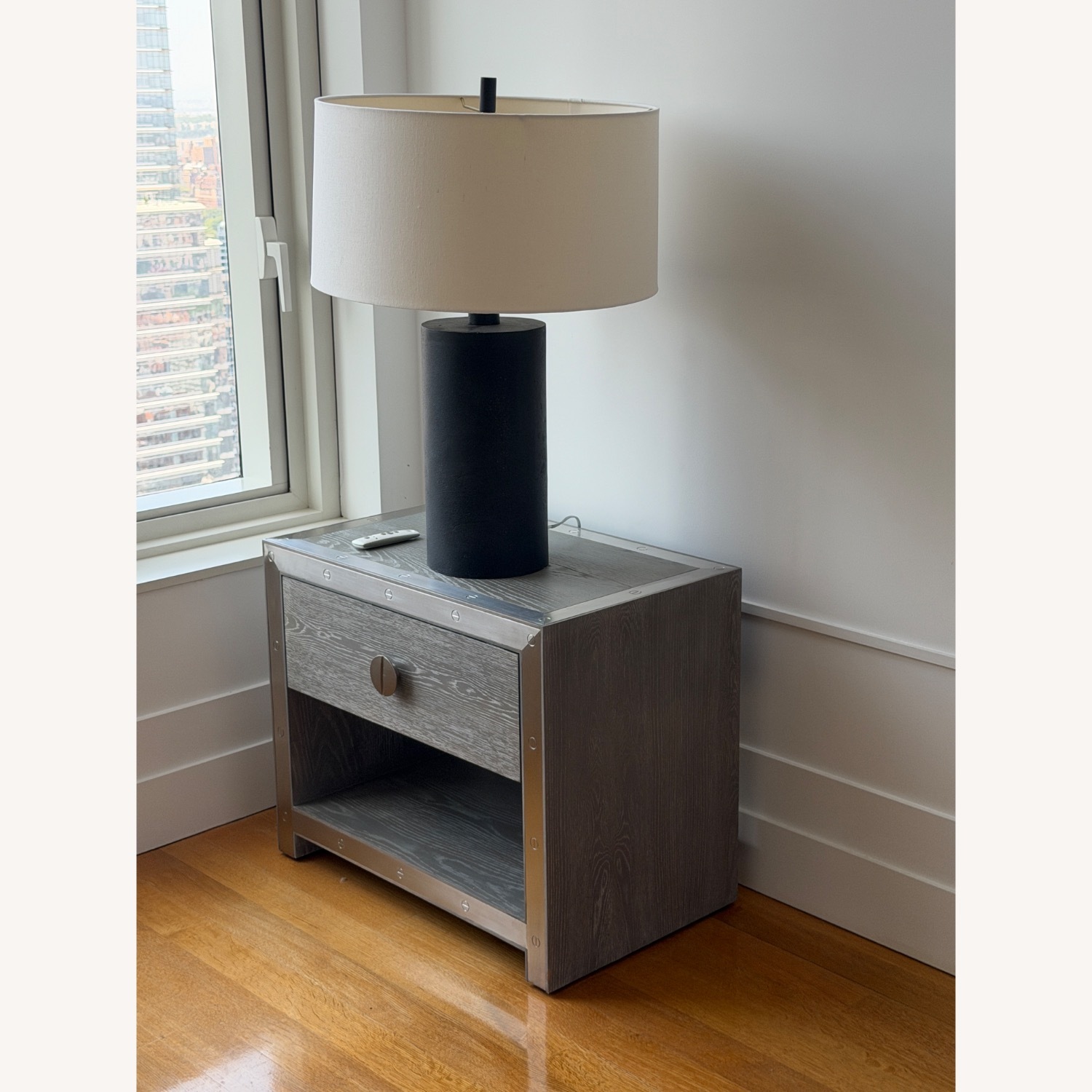 Interlude Home Light Gray Wood Side Tables - image-3