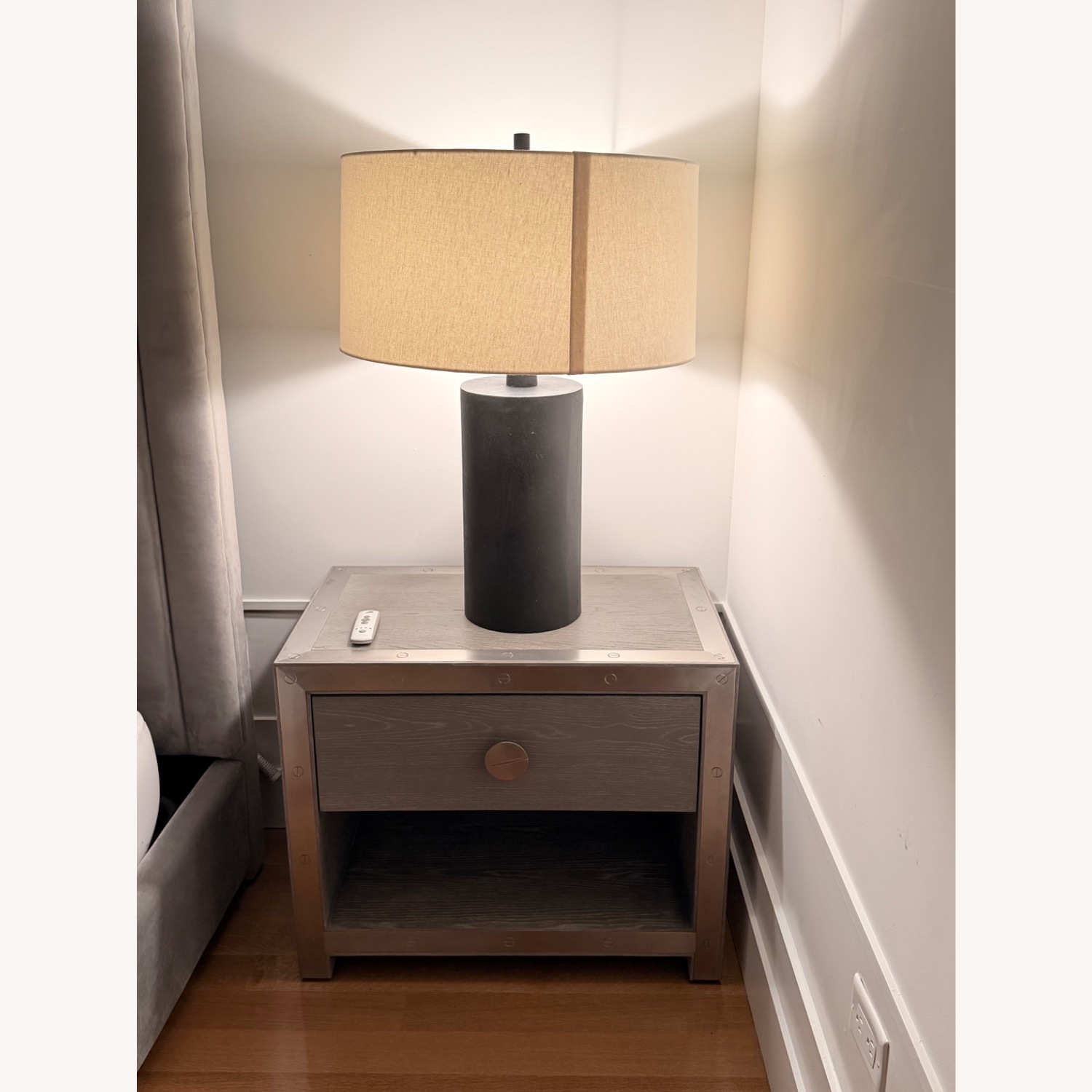 Interlude Home Light Gray Wood Side Tables - image-2