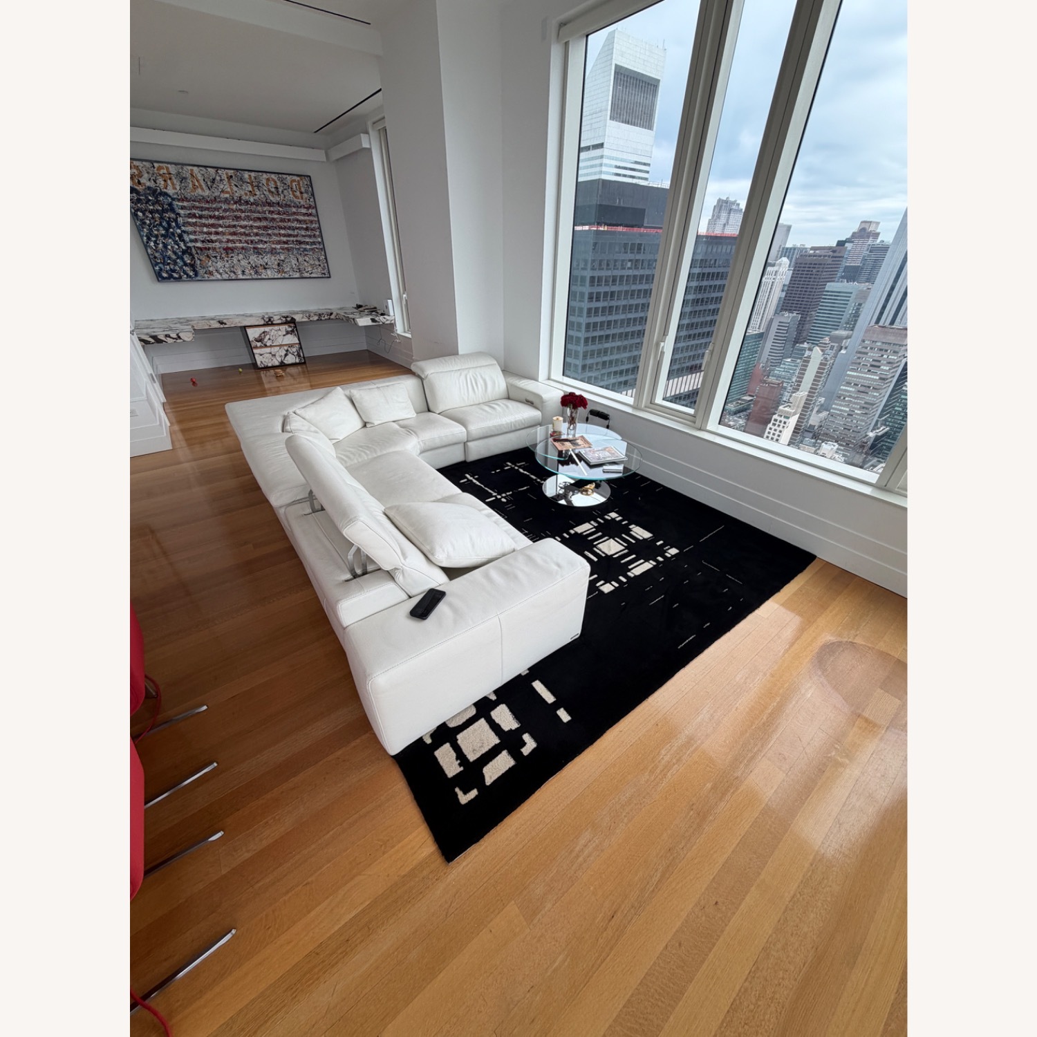 Stepevi Rug 9' X 12' Black & Cream Rug - image-3