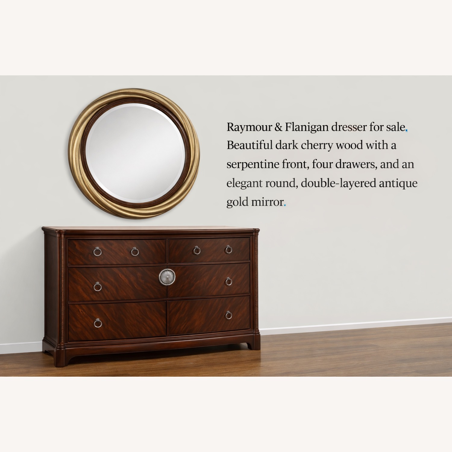 Raymour & Flanigan Dresser & Mirror - image-1