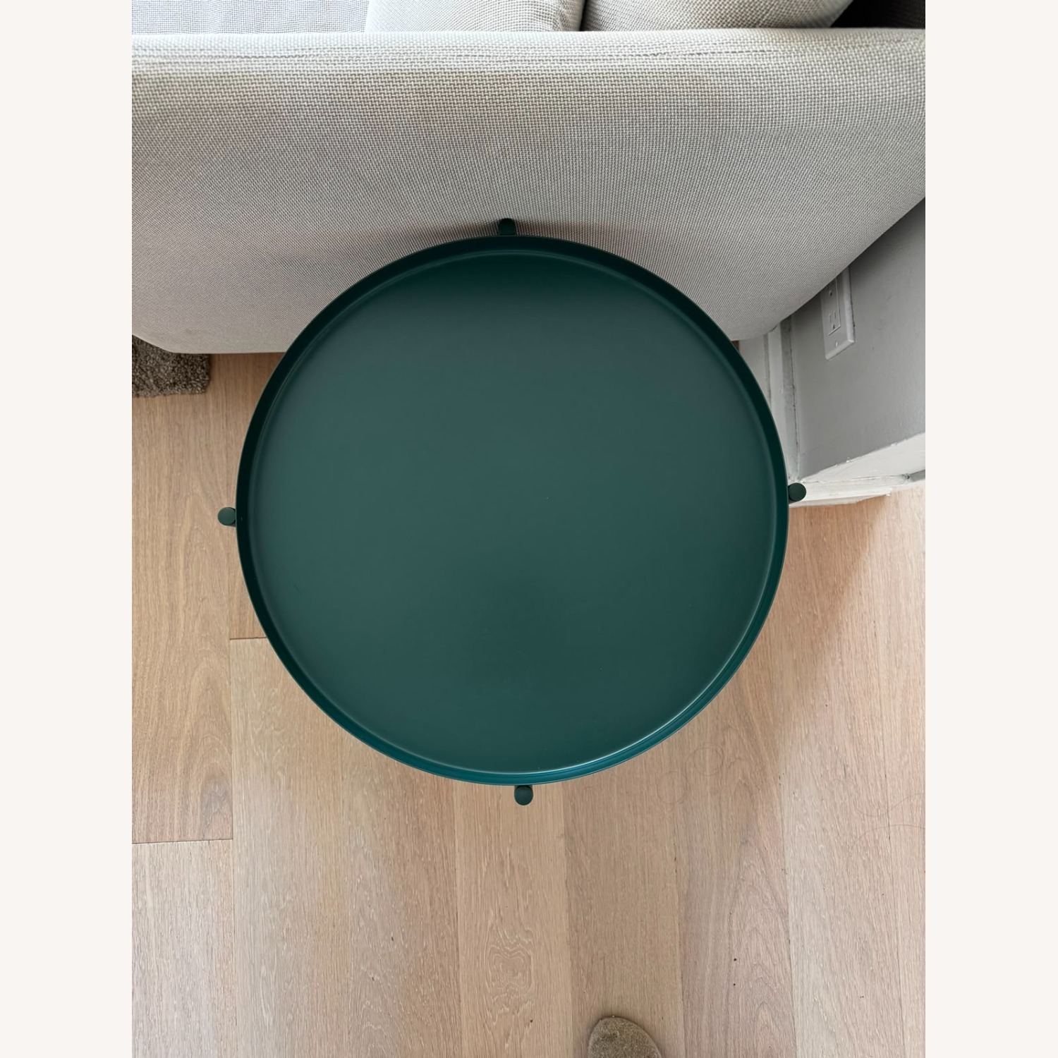 IKEA Green Metal Side Table - image-2
