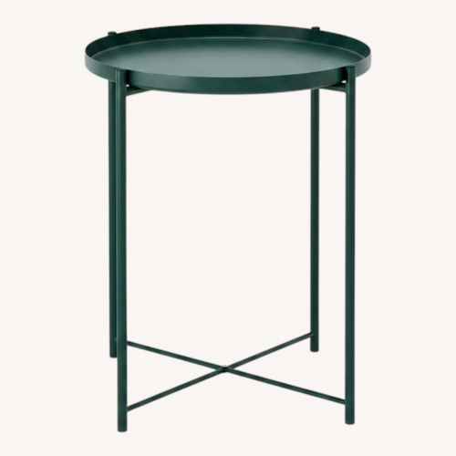 Used IKEA Green Metal Side Table for sale on AptDeco