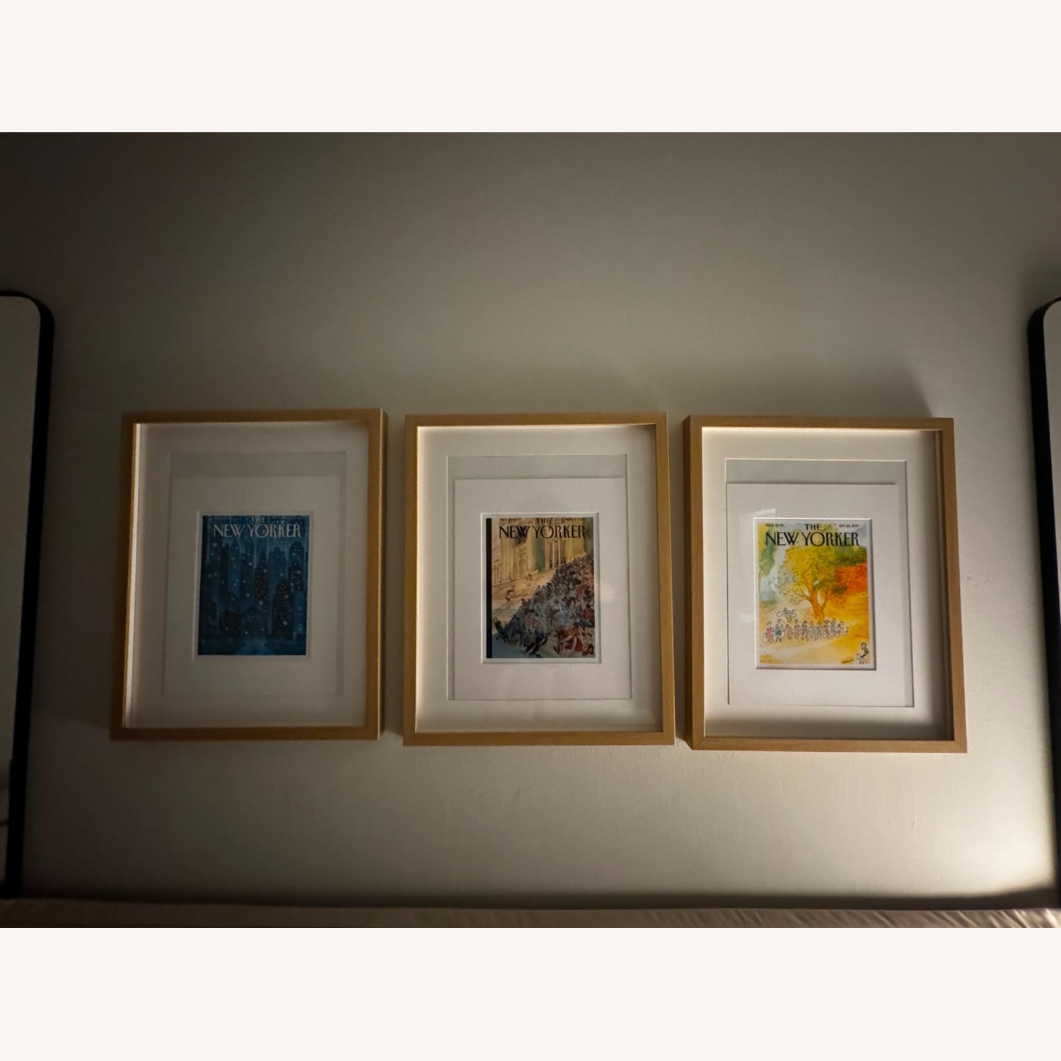 IKEA Light Brown Wood Picture Frames - image-1