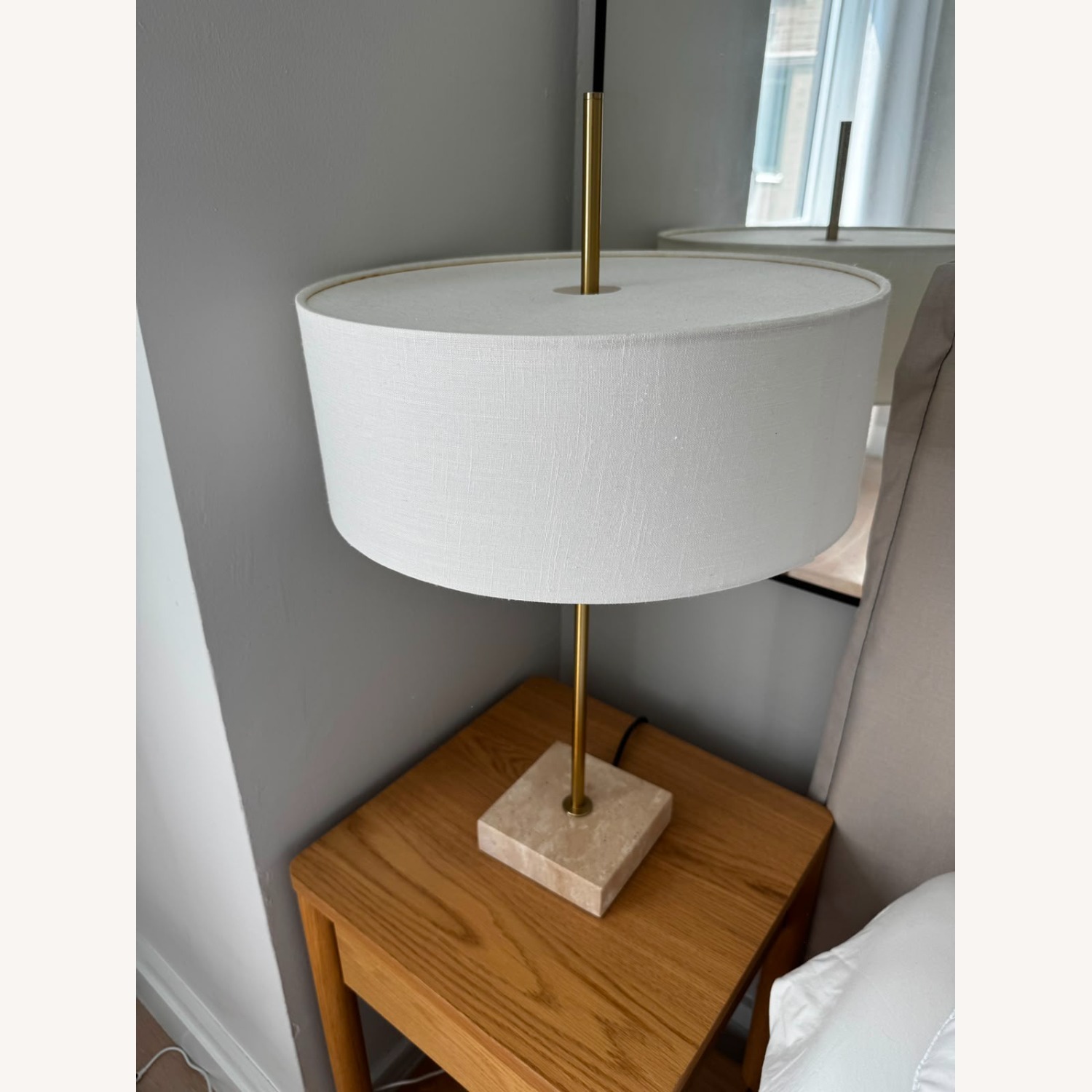 IKEA White Fabric Table Lamps - image-2
