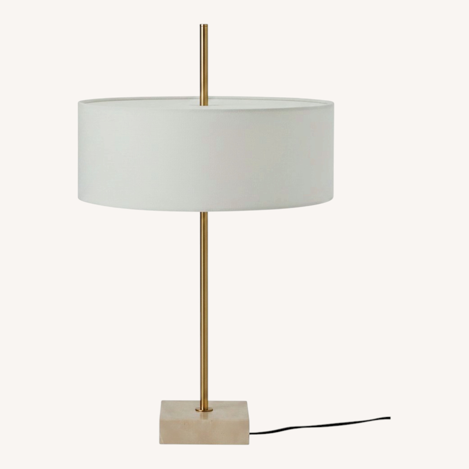 IKEA White Fabric Table Lamps - image-0