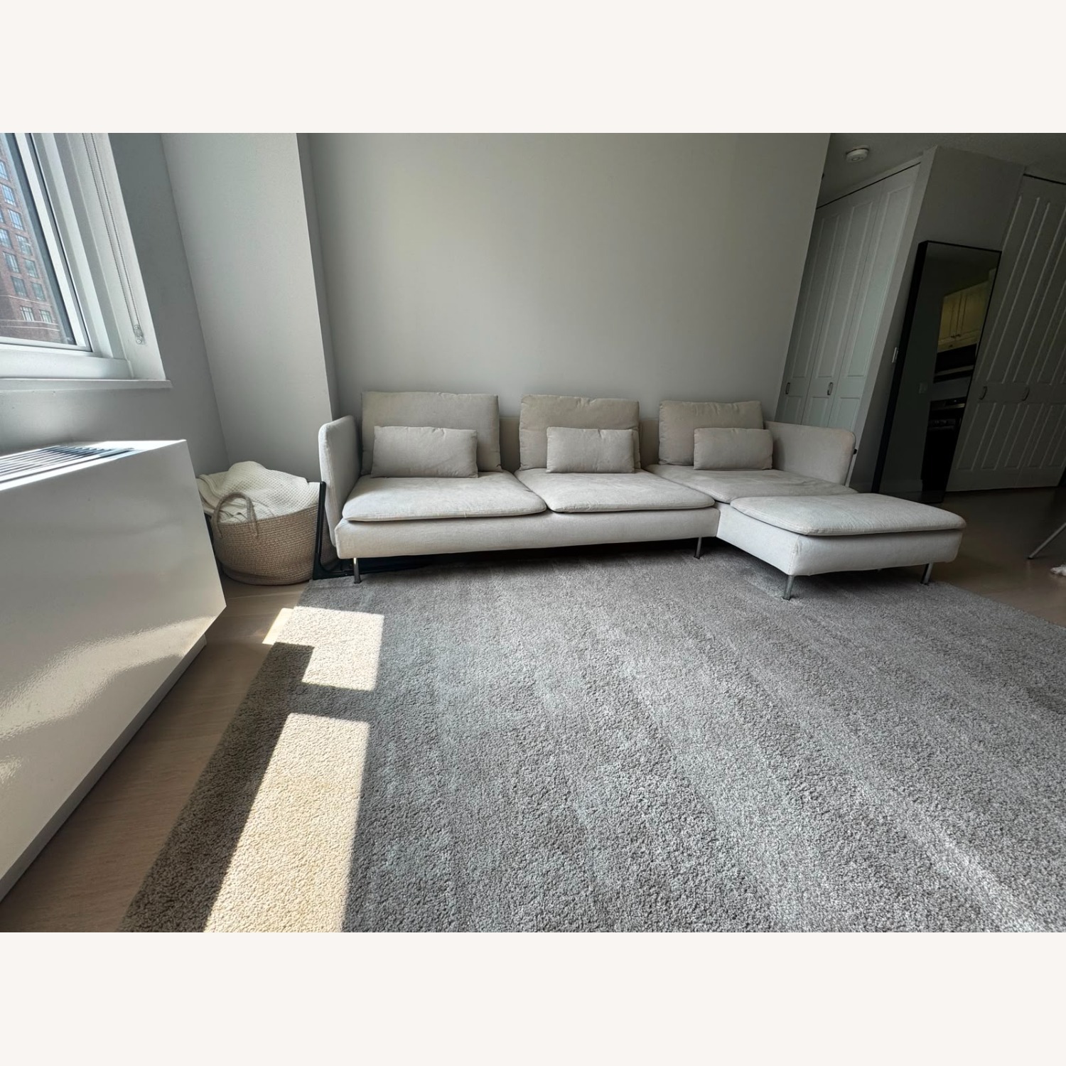 IKEA Natural Fabric Area Rug 6' x 9' - image-1