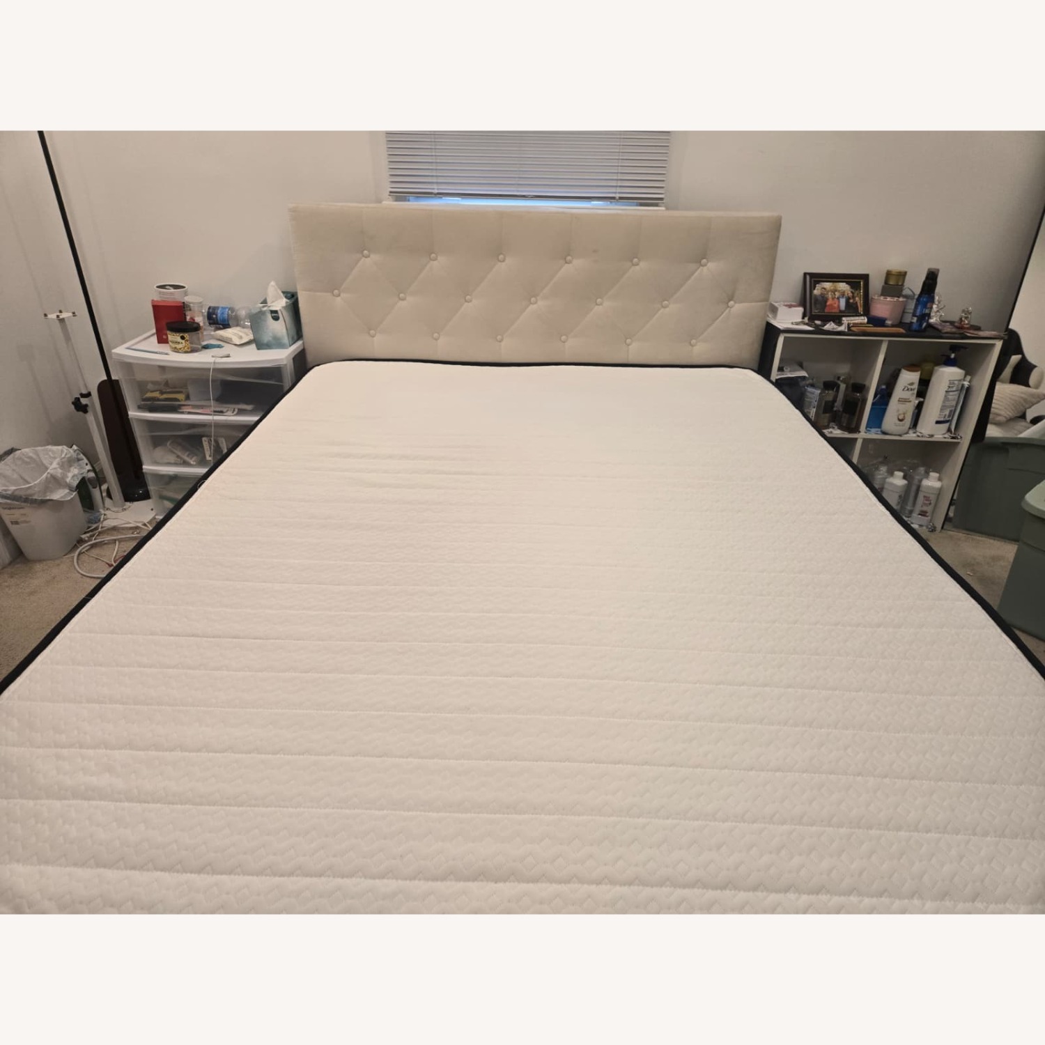 West Elm Natural Queen Bed - image-1