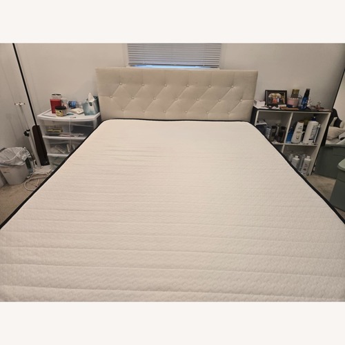 Used West Elm Natural Queen Bed for sale on AptDeco