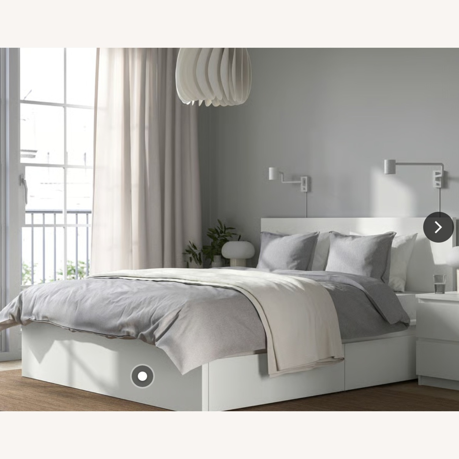 IKEA Light Gray Full Bed - image-1