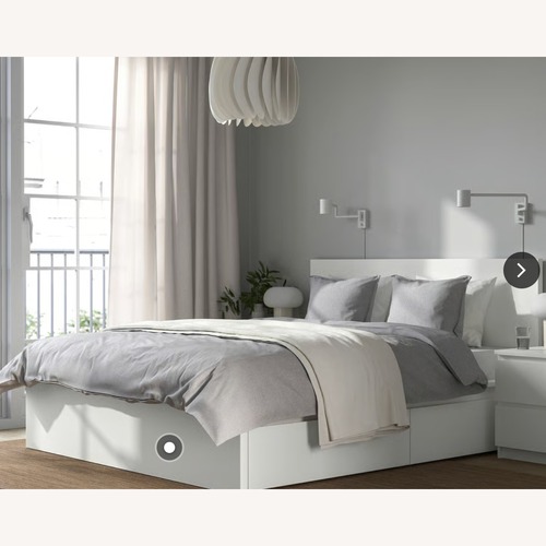 Used IKEA Light Gray Full Bed for sale on AptDeco