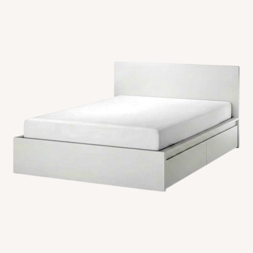 Used IKEA Light Gray Full Bed for sale on AptDeco