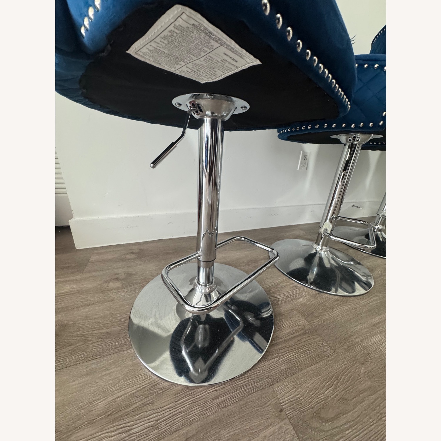 Amazon Blue Velvet Dining Chairs - image-4