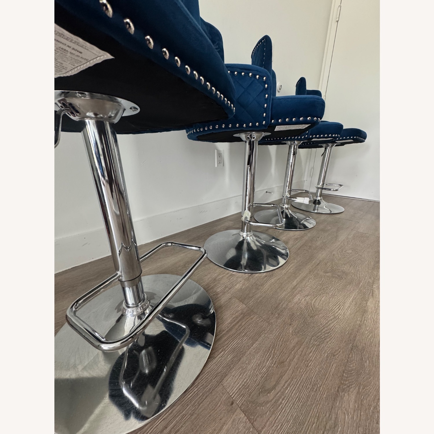 Amazon Blue Velvet Dining Chairs - image-3