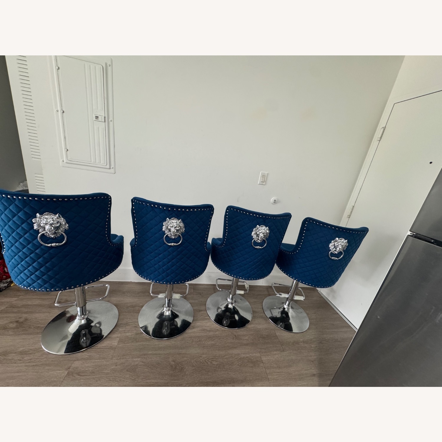 Amazon Blue Velvet Dining Chairs - image-2