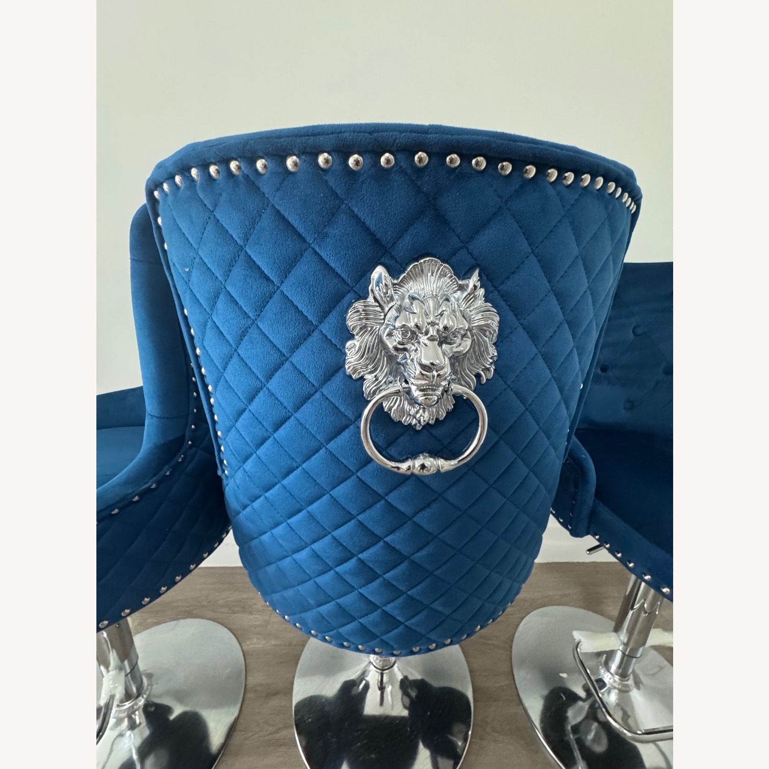 Amazon Blue Velvet Dining Chairs - image-6