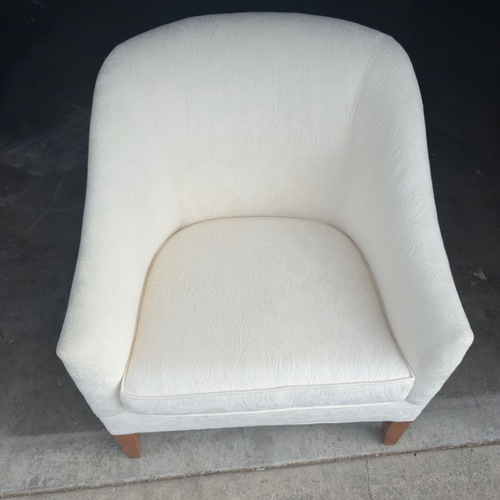 Used Mitchell Gold + Bob Williams White Armchair for sale on AptDeco