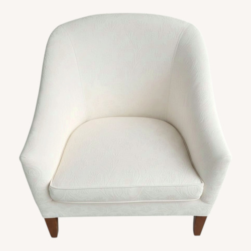Used Mitchell Gold + Bob Williams White Armchair for sale on AptDeco