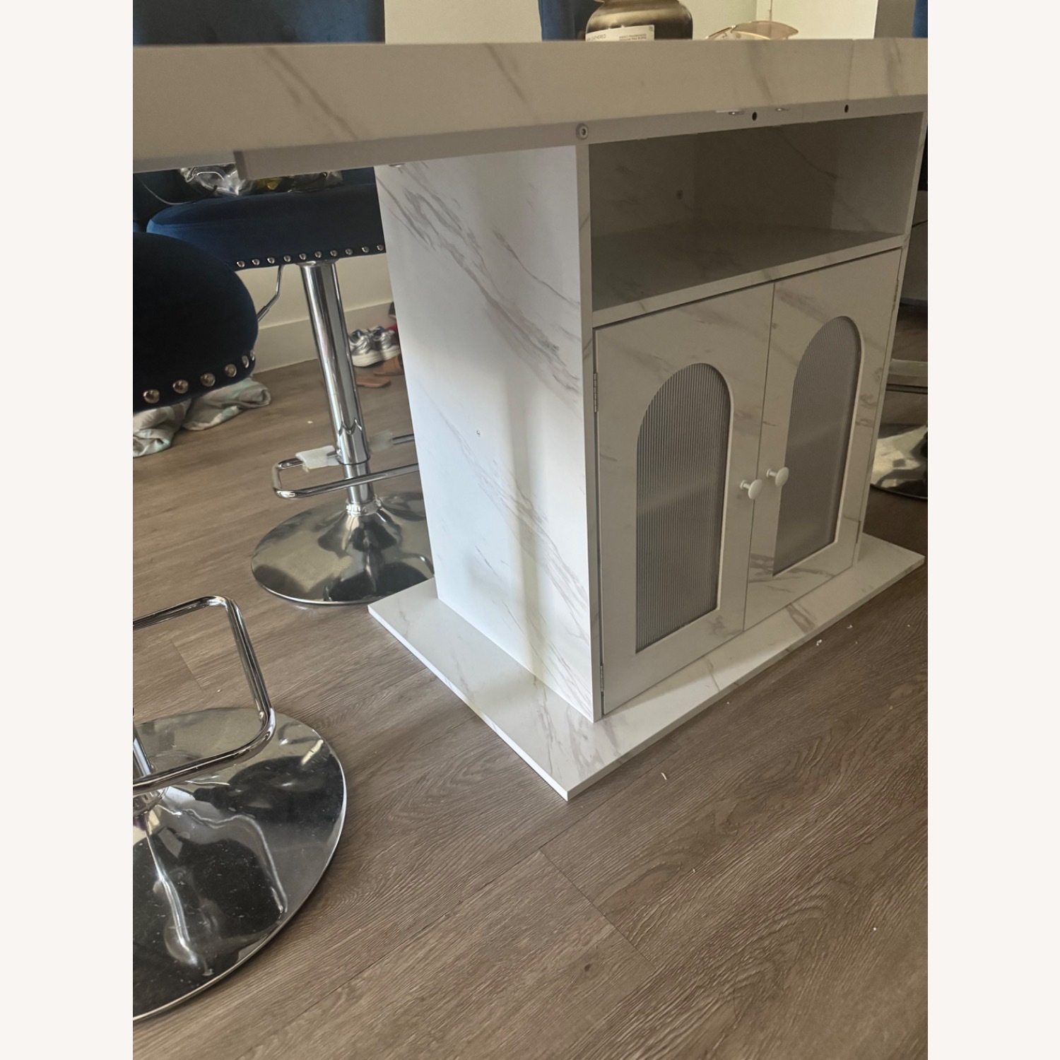 Amazon White Wood Dining Table - image-4