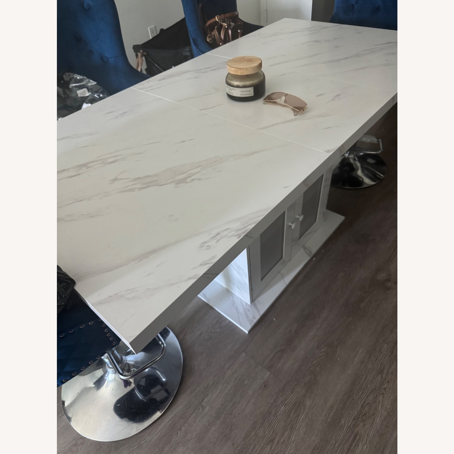 Amazon White Wood Dining Table - image-3