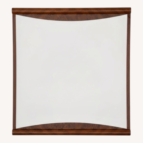 Used Excelsior Milano Dark Brown Wood Wall Mirror for sale on AptDeco