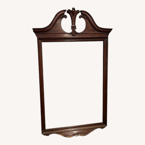 Used Antique Vintage Carved Wood Wall Mirror for sale on AptDeco