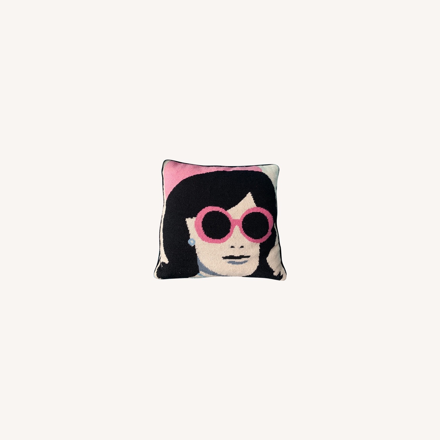 Jonathan Adler Jackie O Needlepoint Pillow - image-5