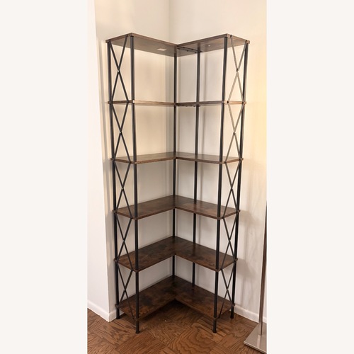Used Bed Bath & Beyond Corner Bookshelf  for sale on AptDeco