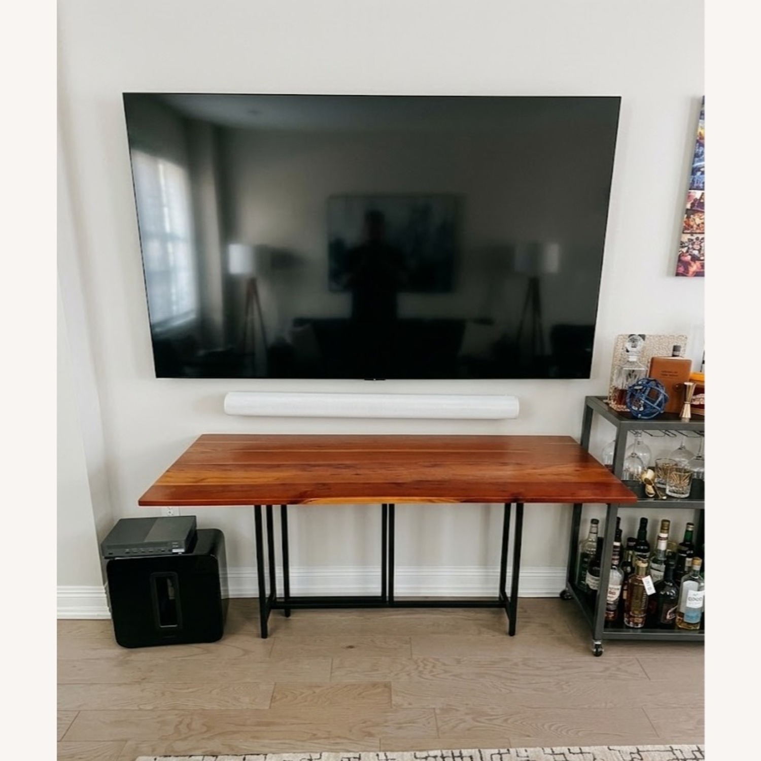 Crate & Barrel Origami Drop Leaf Rectangular Dining Table - image-4