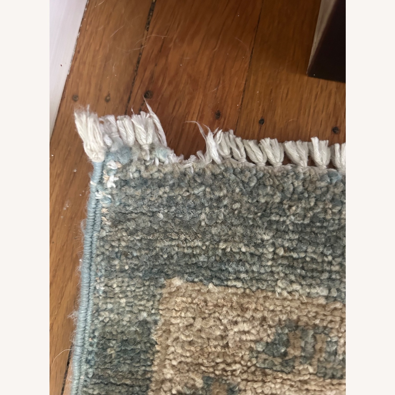 Vintage/Antique Blue Wool Area Rug 9' x 13' - image-16