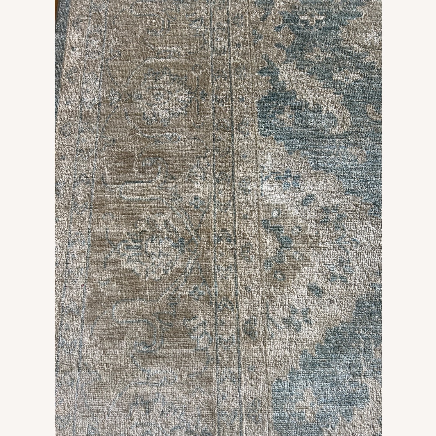 Vintage/Antique Blue Wool Area Rug 9' x 13' - image-10