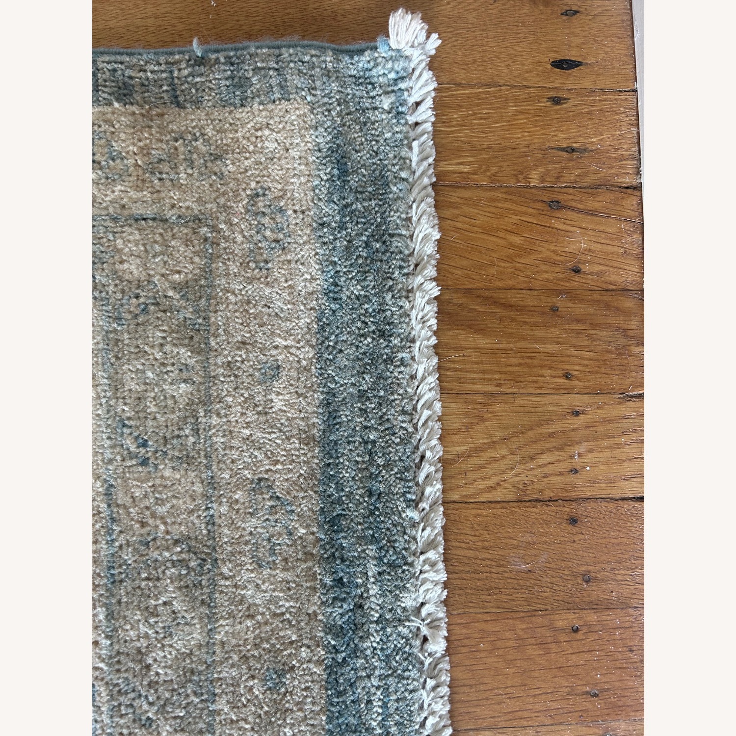 Vintage/Antique Blue Wool Area Rug 9' x 13' - image-2