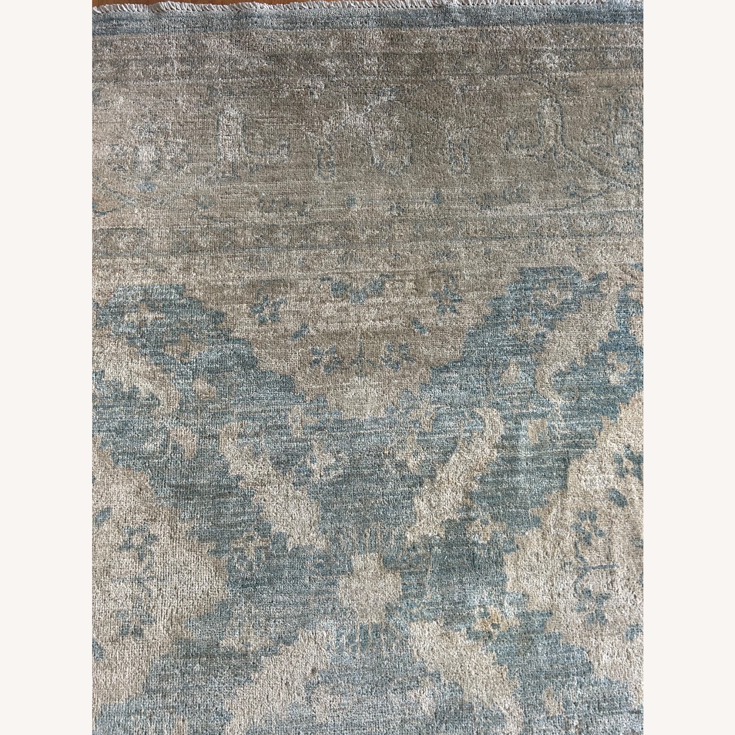 Vintage/Antique Blue Wool Area Rug 9' x 13' - image-15